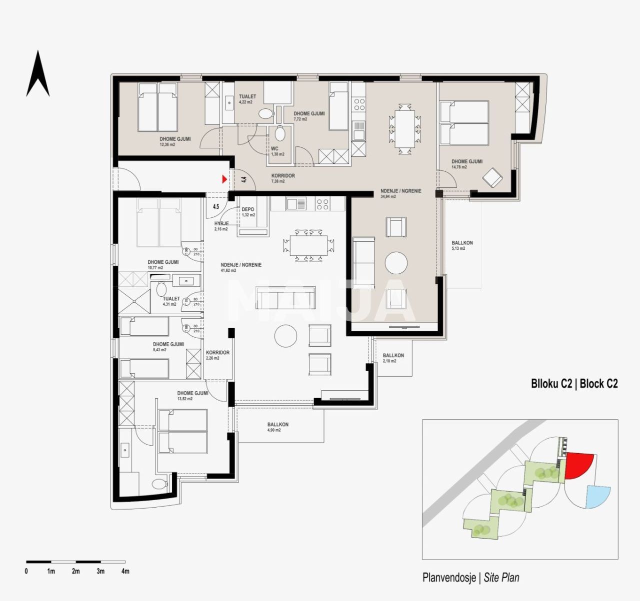 Апартаменты в Дурресе, Албания, 105 м² - фото 2