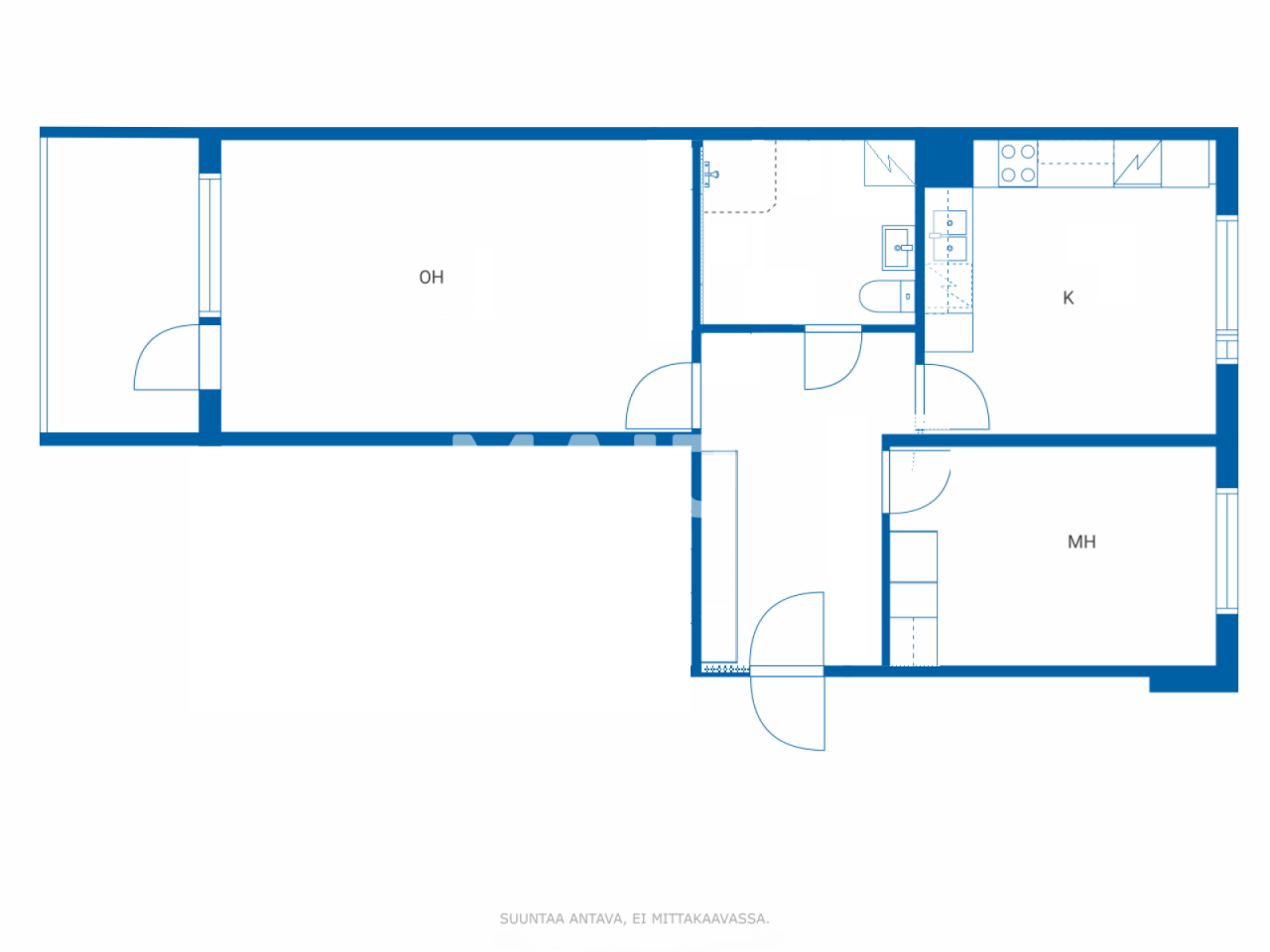 Апартаменты Торнио, Финляндия, 61.7 м² - фото 2