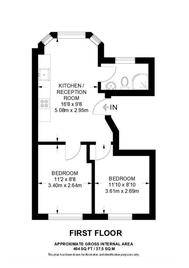 Квартира в Лондоне, Великобритания, 38 м² - фото 9