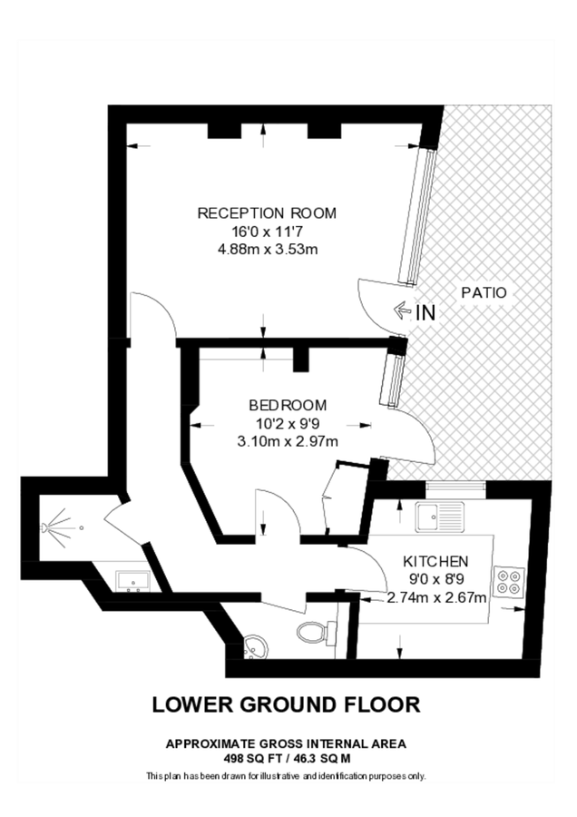 Квартира в Лондоне, Великобритания, 46 м² - фото 12
