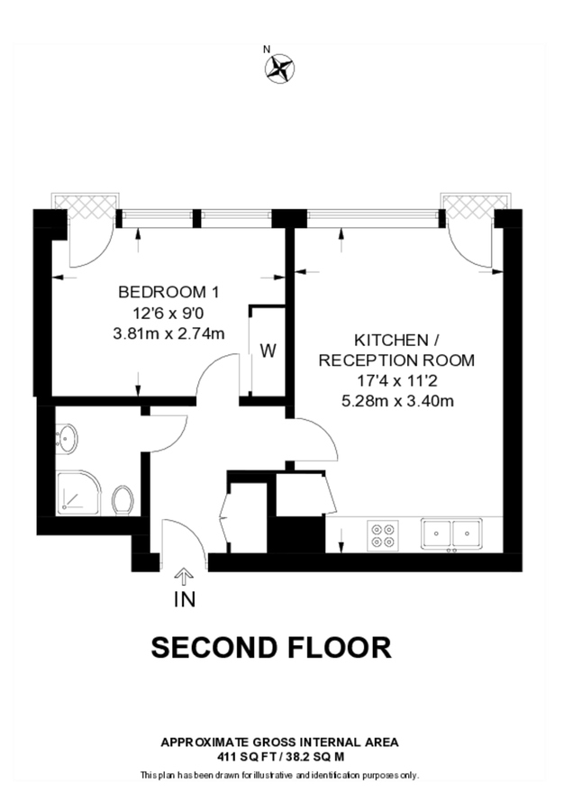 Квартира в Лондоне, Великобритания, 38 м² - фото 6