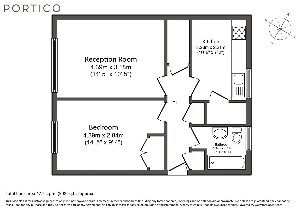 Квартира в Лондоне, Великобритания, 47 м² - фото 7