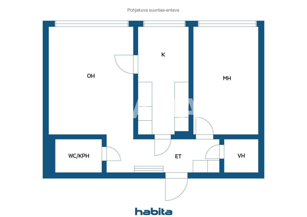 Апартаменты в Лахти, Финляндия, 48 м² - фото 2