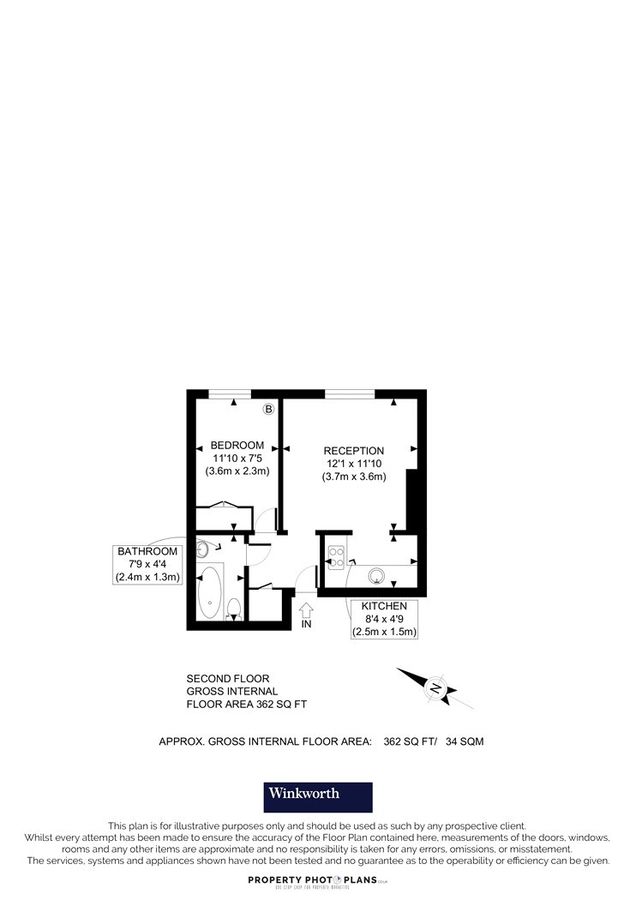 Квартира в Лондоне, Великобритания, 34 м² - фото 7