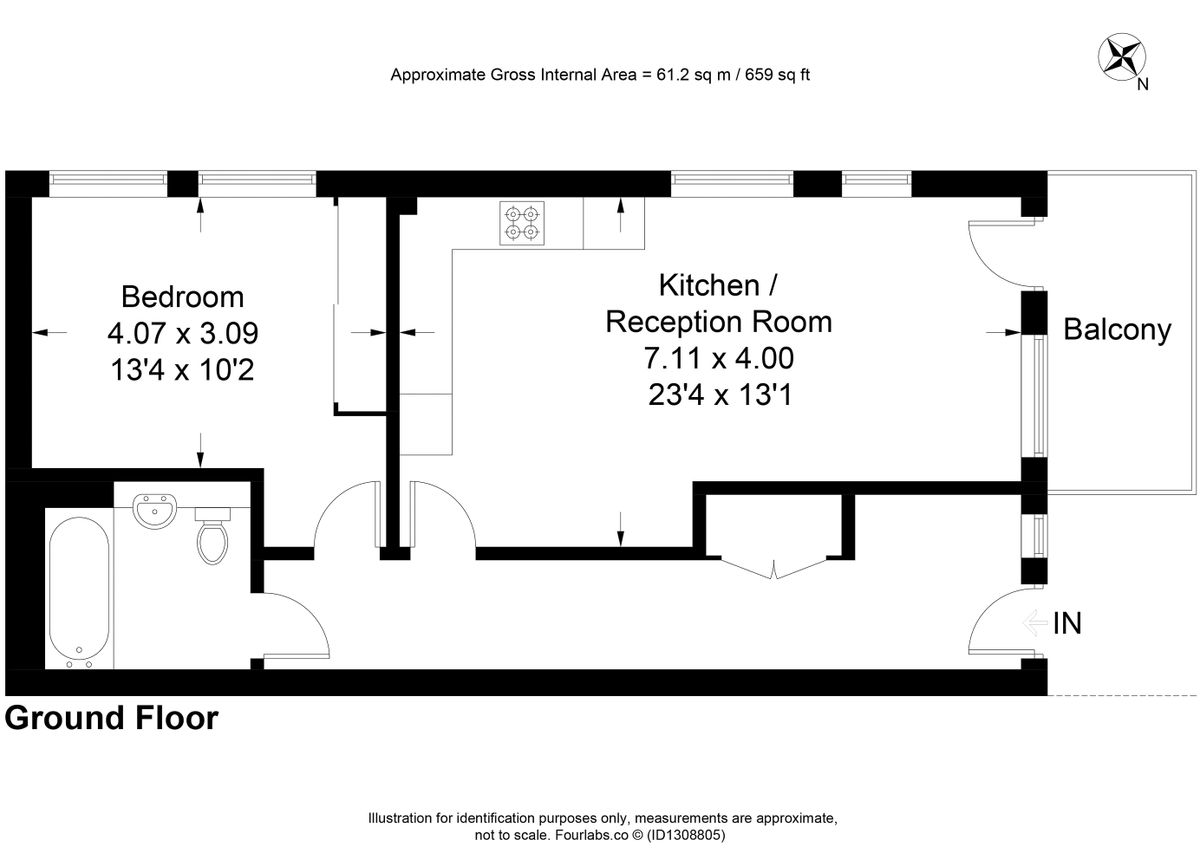 Квартира в Лондоне, Великобритания, 61 м² - фото 7