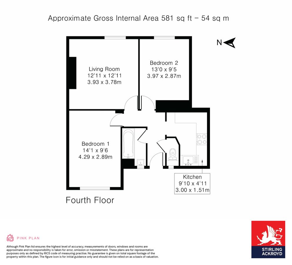 Квартира в Лондоне, Великобритания, 54 м² - фото 9
