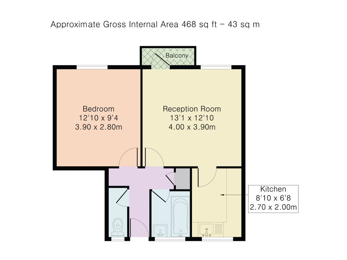Квартира в Лондоне, Великобритания, 43 м² - фото 10