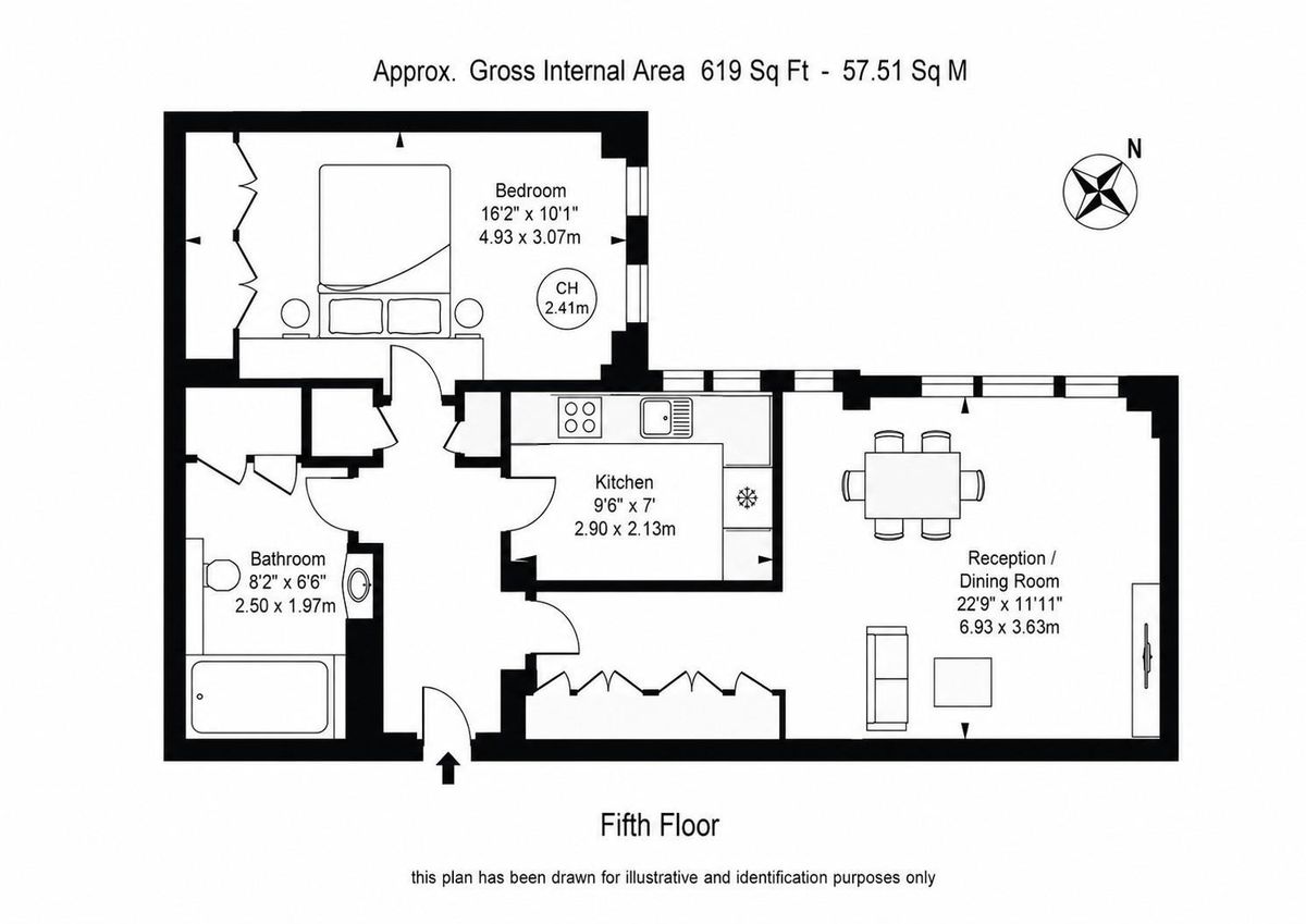 Квартира в Лондоне, Великобритания, 58 м² - фото 11