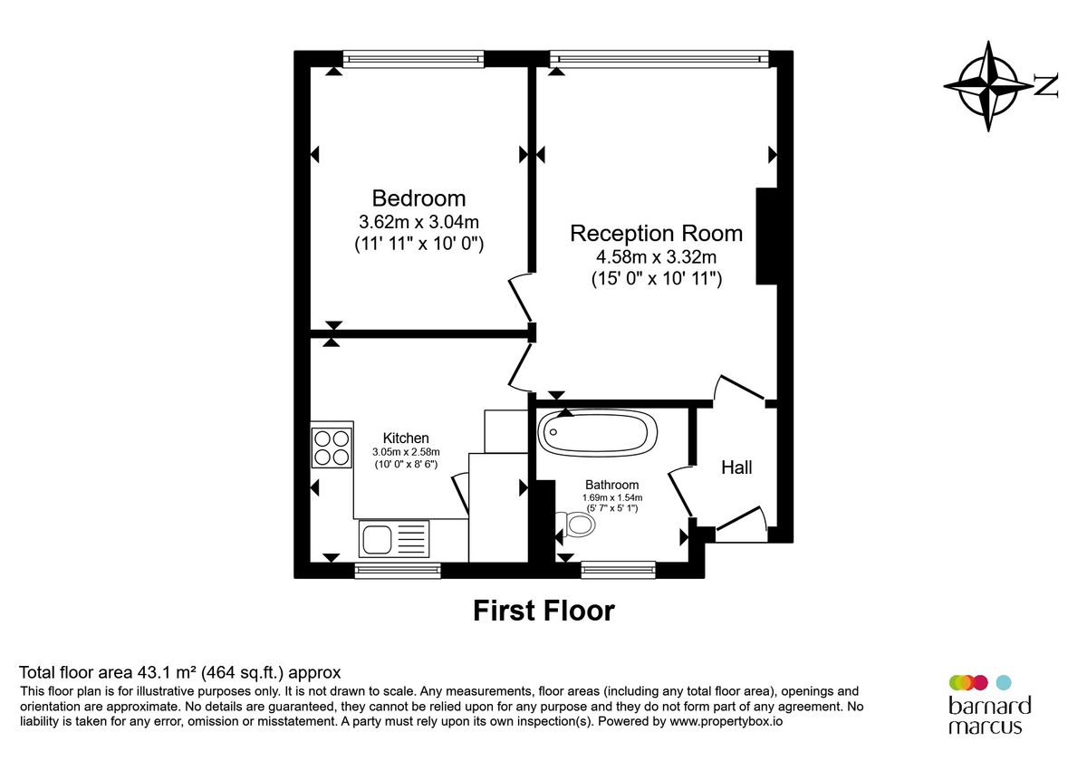 Квартира в Лондоне, Великобритания, 43 м² - фото 11