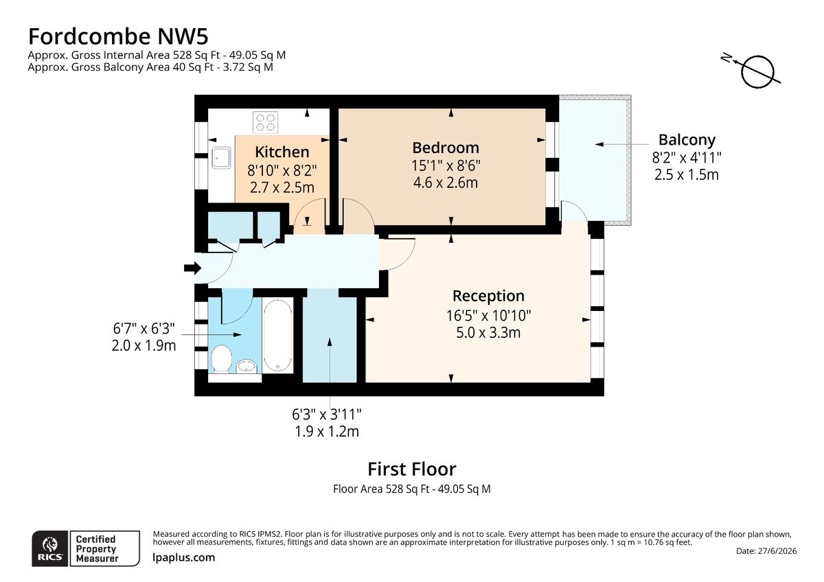 Квартира в Лондоне, Великобритания, 49 м² - фото 16
