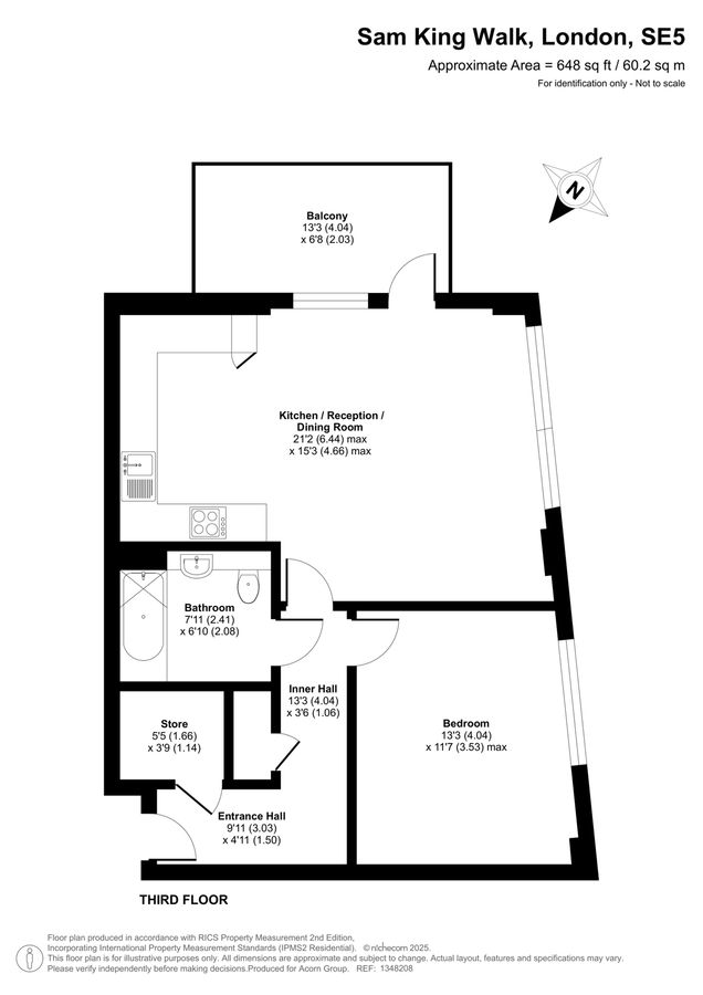 Квартира в Лондоне, Великобритания, 60 м² - фото 18