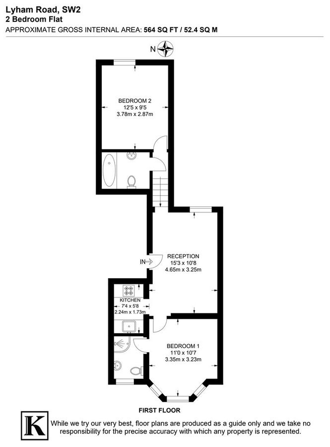 Квартира в Лондоне, Великобритания, 52 м² - фото 11
