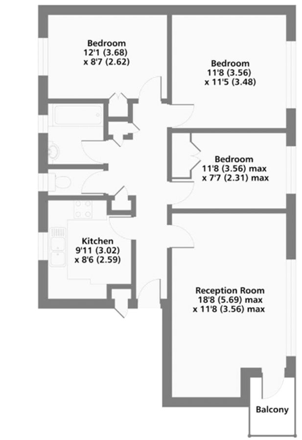 Квартира в Лондоне, Великобритания, 70 м² - фото 8