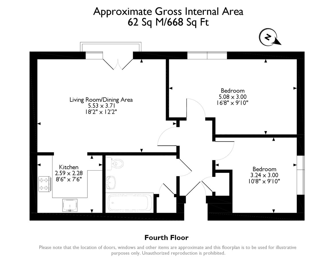 Квартира в Лондоне, Великобритания, 62 м² - фото 11