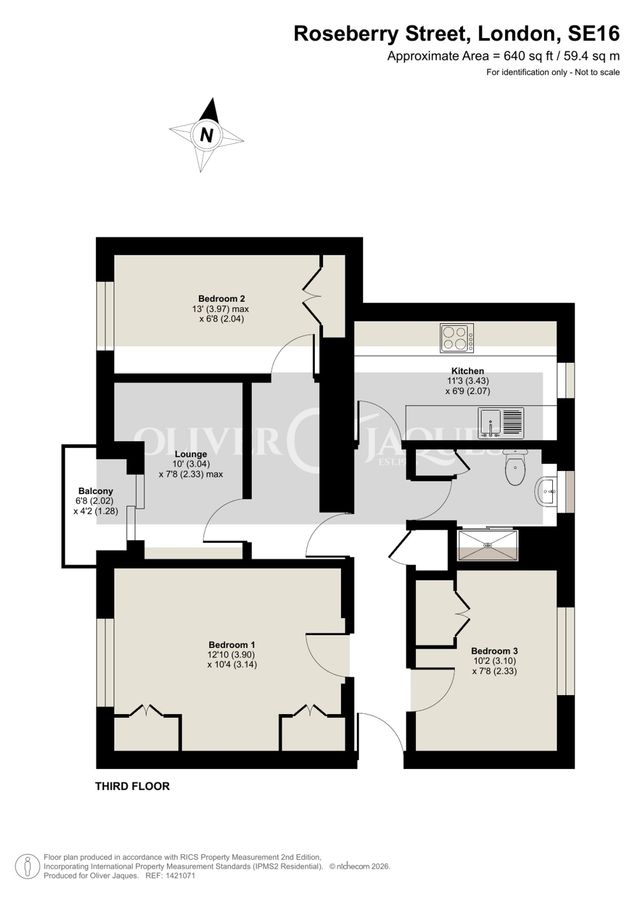 Квартира в Лондоне, Великобритания, 59 м² - фото 13