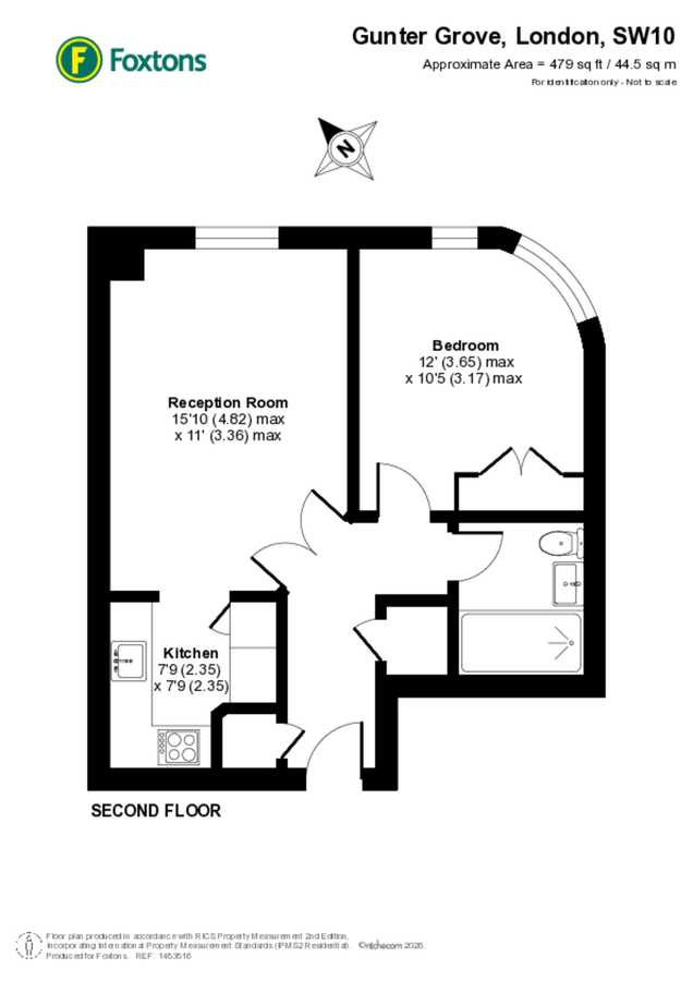 Квартира в Лондоне, Великобритания, 45 м² - фото 14