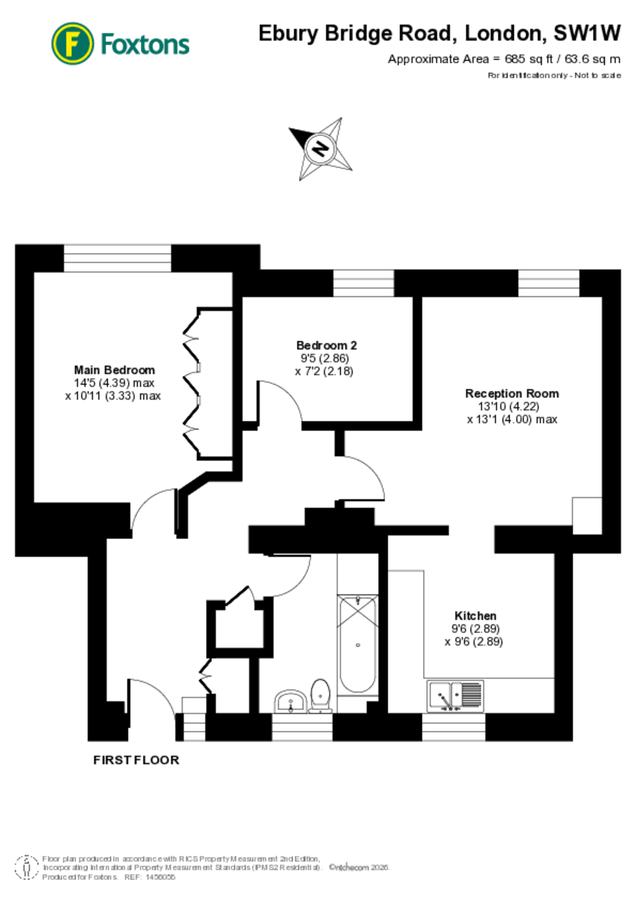 Квартира в Лондоне, Великобритания, 64 м² - фото 15
