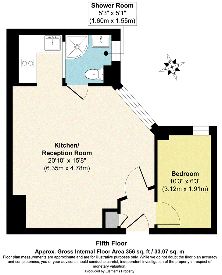 Квартира в Лондоне, Великобритания, 33 м² - фото 16