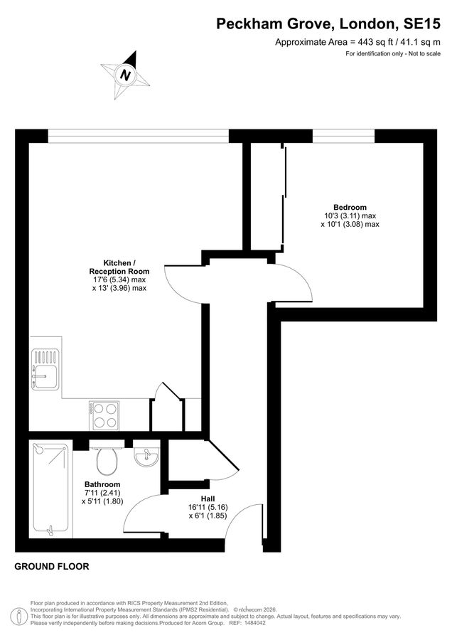 Квартира в Лондоне, Великобритания, 41 м² - фото 17