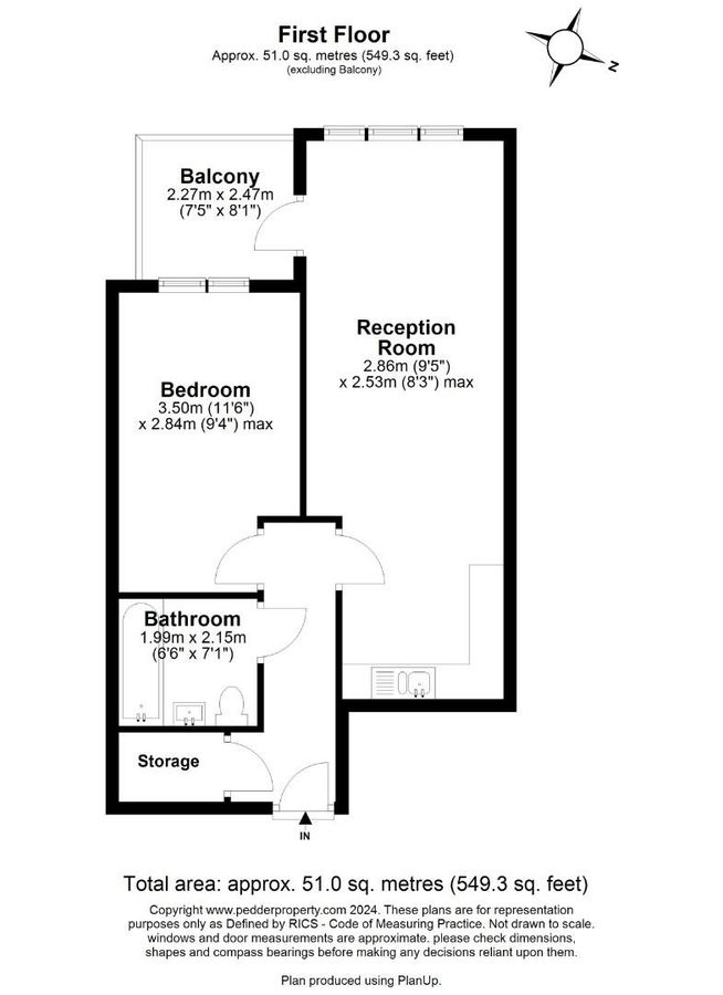 Квартира в Лондоне, Великобритания, 51 м² - фото 16
