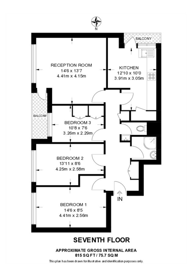 Квартира в Лондоне, Великобритания, 76 м² - фото 18