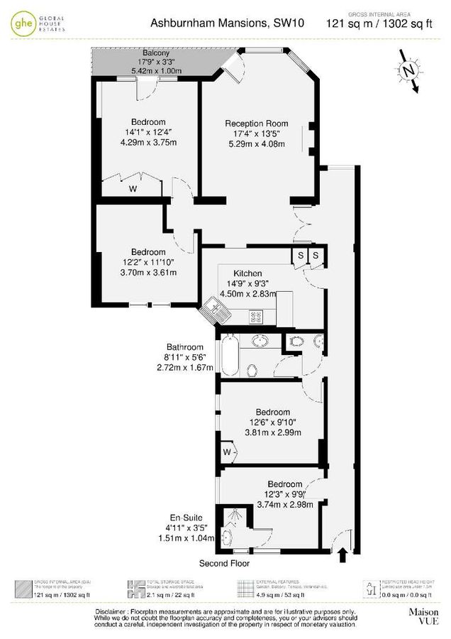 Квартира в Лондоне, Великобритания, 121 м² - фото 19