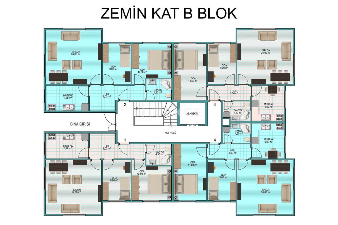 Апартаменты Алтынова, Турция, 120 м² - фото 16