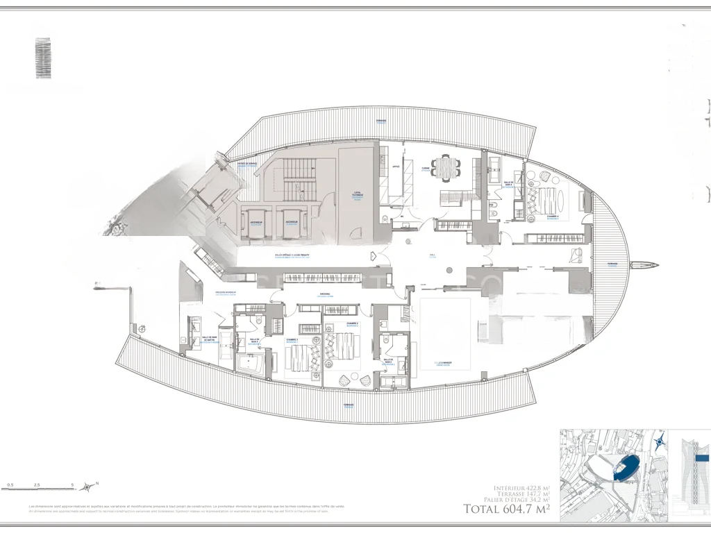 Квартира в Сен-Романе, Монако, 604 м² - фото 7