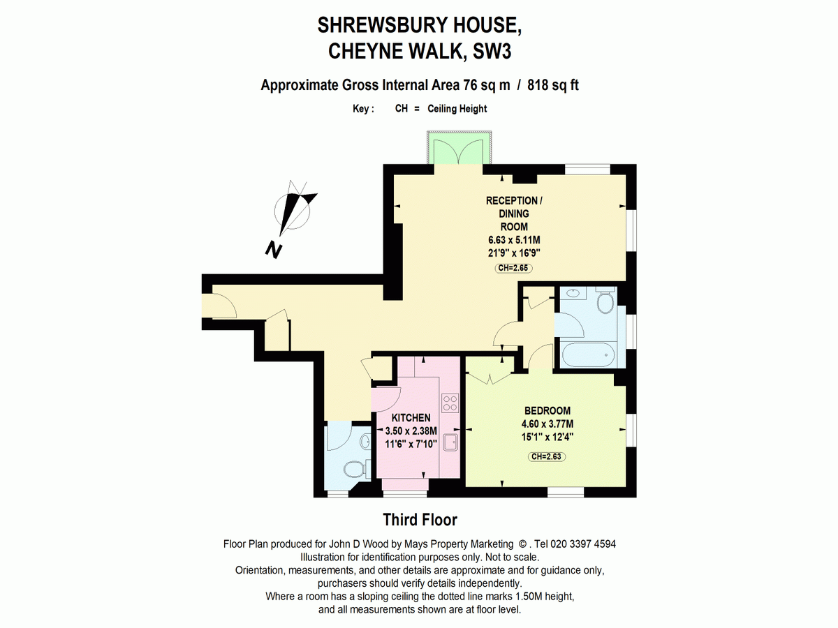 Квартира в Лондоне, Великобритания, 76 м² - фото 11