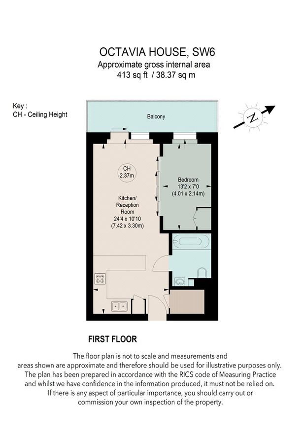 Квартира в Лондоне, Великобритания, 38 м² - фото 11