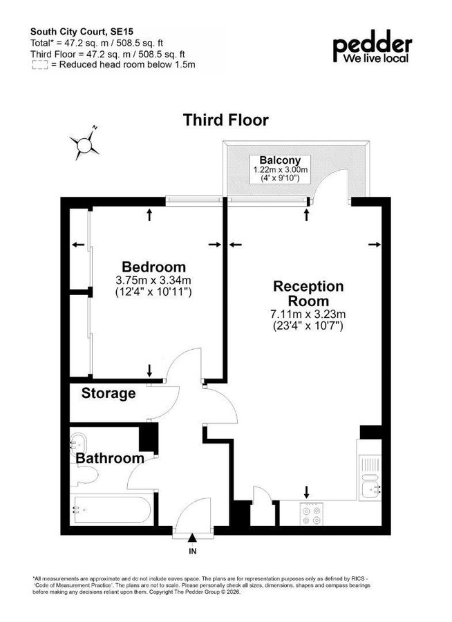 Квартира в Лондоне, Великобритания, 47 м² - фото 16