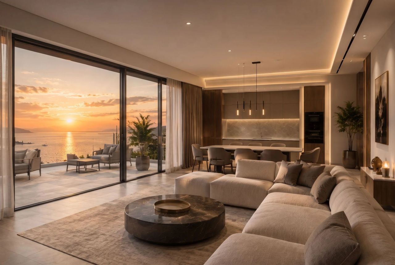 Apartment 54,63 m² in einer Boutique-Resortanlage mit Panorama-Meerblick — Tudorovići, Sveti Stefan 2