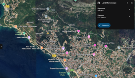 Земля за 280 000 евро в Шушани, Черногория