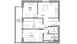 Квартира за 490 000 евро в Любляне, Словения