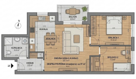 Квартира за 428 000 евро в Любляне, Словения