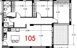 Апартаменты за 195 000 евро в Протарасе, Кипр