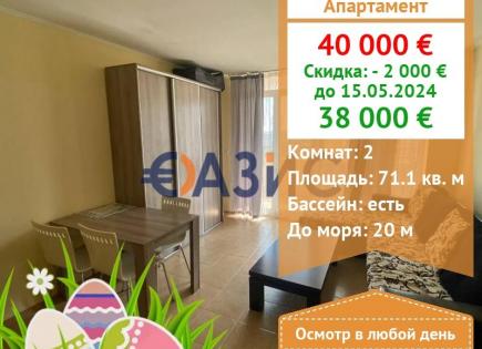 Апартаменты за 38 000 евро в Поморие, Болгария