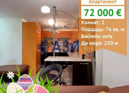 Апартаменты за 72 000 евро в Святом Власе, Болгария