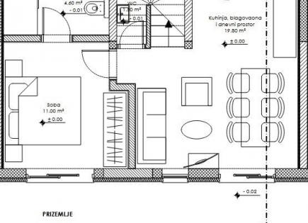 Квартира за 343 400 евро в Премантуре, Хорватия