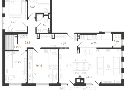 Квартира за 461 404 евро в Белграде, Сербия