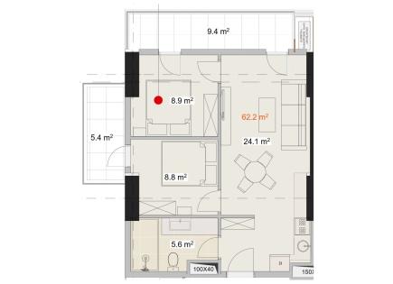 Квартира за 60 789 евро в Батуми, Грузия