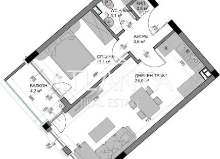 Апартаменты за 90 200 евро в Варне, Болгария