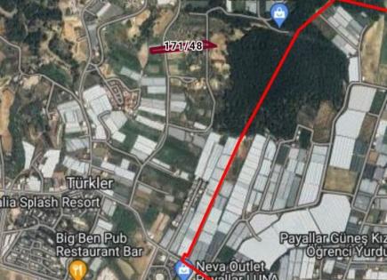Земля за 1 134 000 евро в Алании, Турция