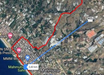 Земля за 743 000 евро в Алании, Турция