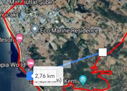 Земля за 619 000 евро в Алании, Турция