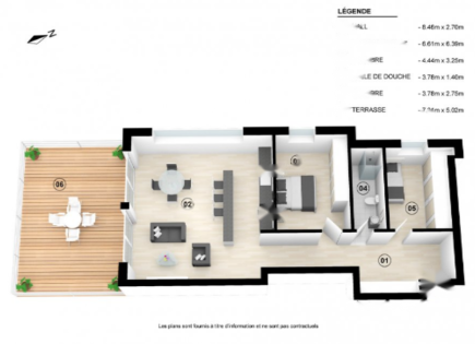 Квартира за 1 170 000 евро в Люксембурге, Люксембург