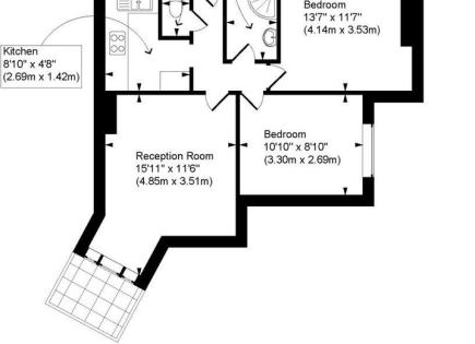 Квартира за 431 250 евро в Лондоне, Великобритания