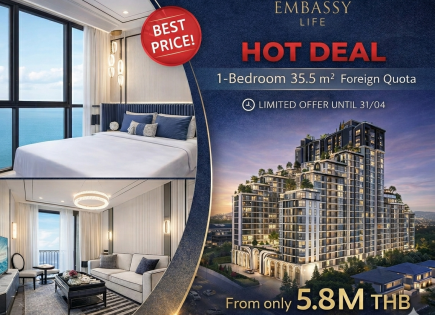 Квартира за 149 600 евро в Паттайе, Таиланд