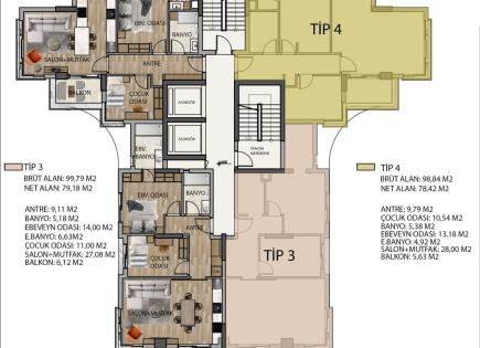 Квартира за 563 031 евро в Анталии, Турция