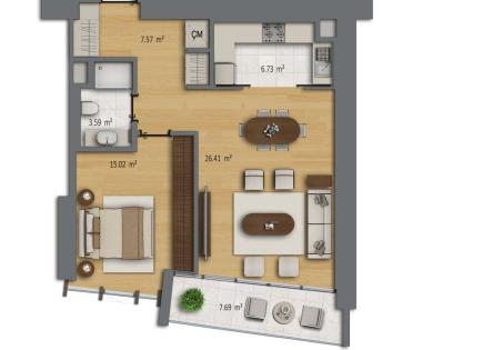 Квартира за 552 794 евро в Стамбуле, Турция